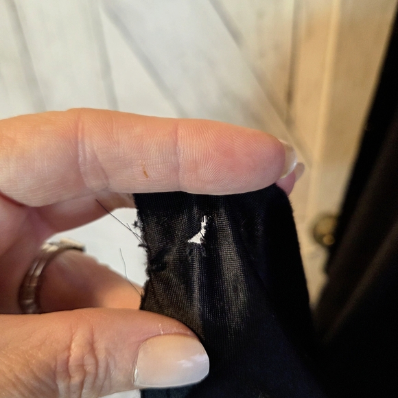 Shimmering Black Jumpsuit with Flowing Sleeves - Picture 6 of 10